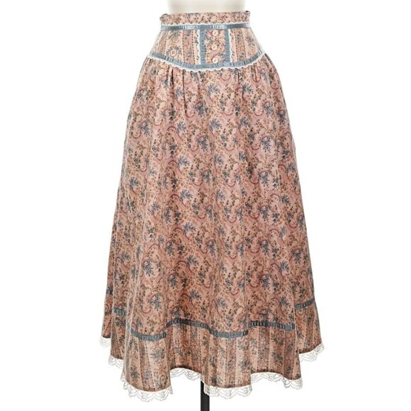 JESSICA’S GUNNIES GUNNE SAX 1970s Prairie Skirt VINTAGE EXTREMELY RARE